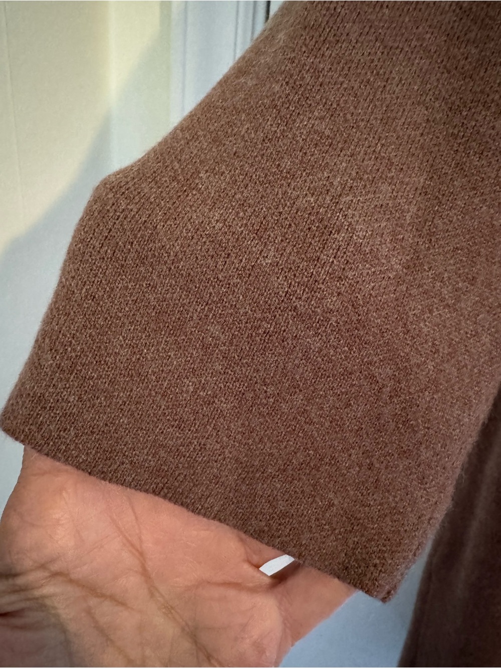 Brown Open-Front Long Cardigan Coat - Picture 3 of 5